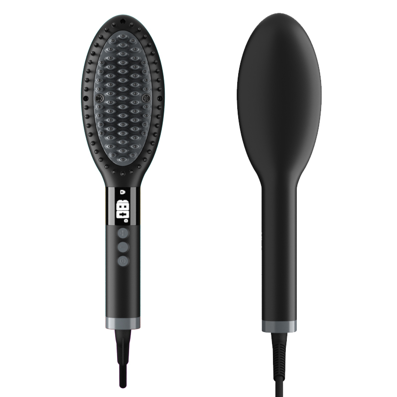 Brosse à lisser les cheveux ionique électrique professionnelle Smart Heat