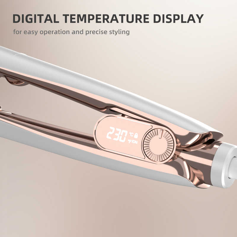 Fer plat à anions Led Nano Tourmaline rapide avec température réglable